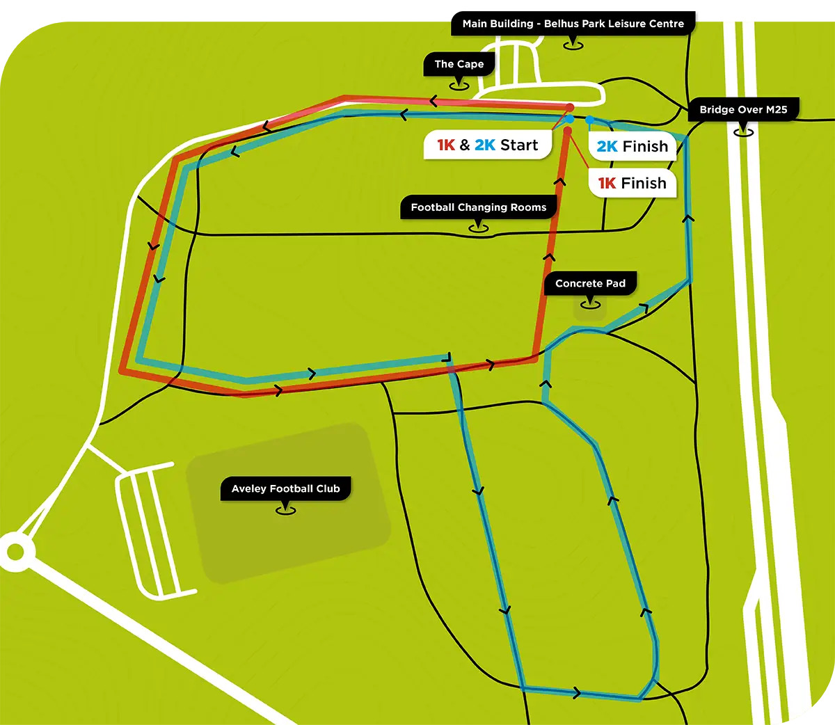 Belhus Park Route Map Placeholder