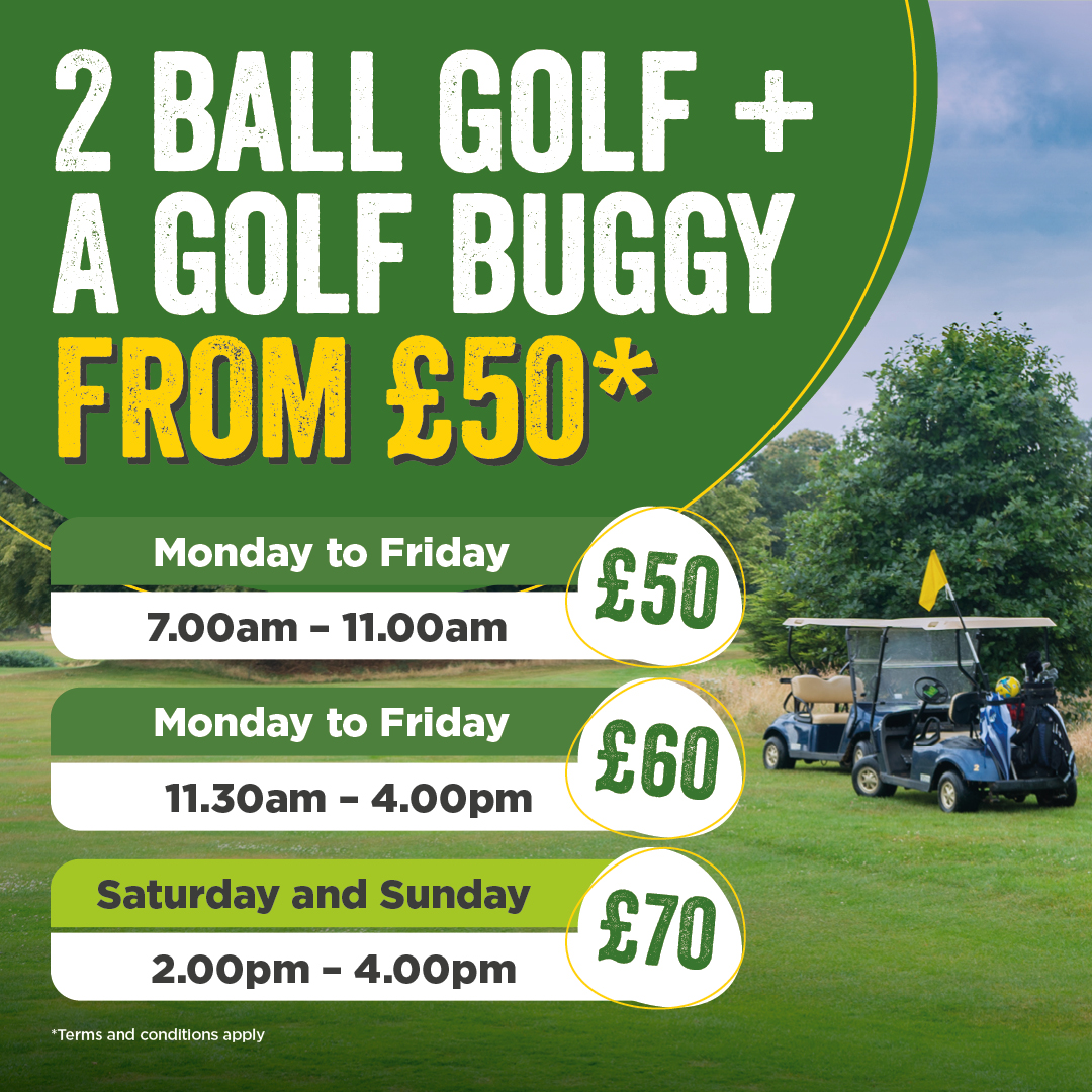 2 Ball Golf & A Golf Buggy From £50 at Belhus Park